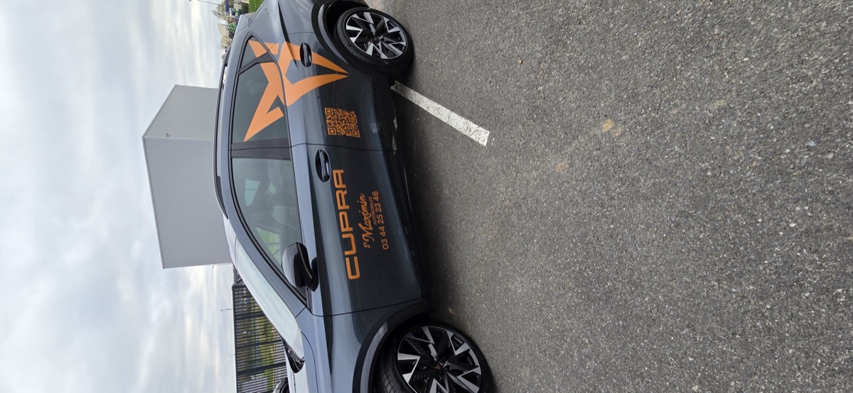Flocage Cupra publicitaire